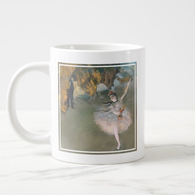 Caneca De Café Grande Edgar Degas | A estrela ou o dançarino do Palco (Esquerda)