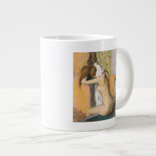 Caneca De Café Grande Edgar Degas  Após o banho, Pescoço de Drenagem d