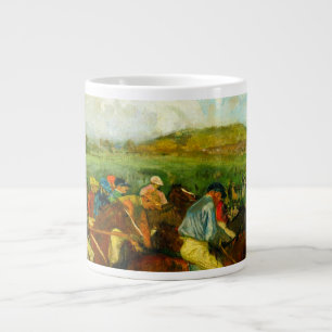 Caneca De Café Grande Edgar Degas Horseback Riding