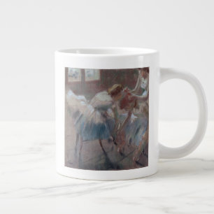 Caneca De Café Grande Edgar Degas  Três Dançarinos Preparados para a C