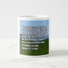 Caneca De Café Grande Efésios 5:22-24 WEBU Mug