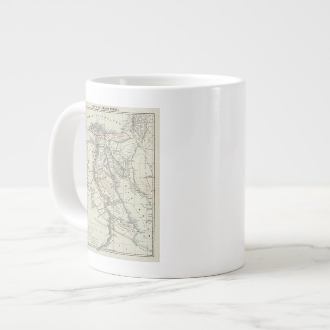 Caneca De Café Grande Egito e Arábia Saudita (Frente Esquerda)