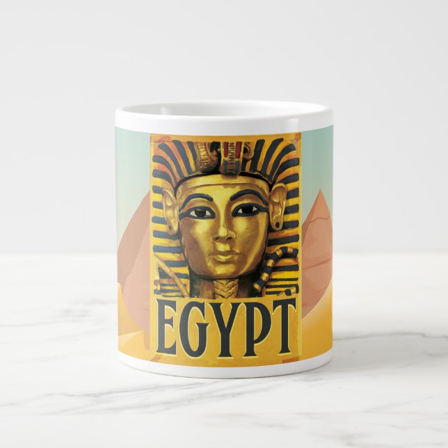 Caneca De Café Grande Egito - Tutancâmon (Frente)