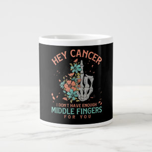 Caneca De Café Grande Ei câncer Eu Não Tenho Dedos do Meio Suficientes 
