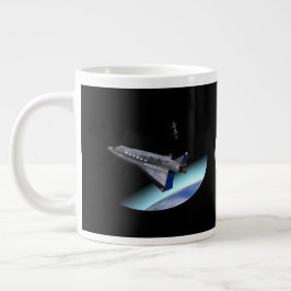 Caneca De Café Grande El Al Maslool Space Shuttle