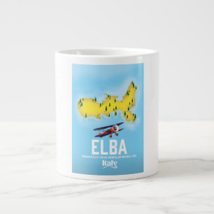 Caneca De Café Grande Elba, Mar Tirreno, Toscano, Itália cartaz de viage