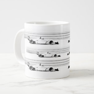 Caneca De Café Grande Ele está correndo.