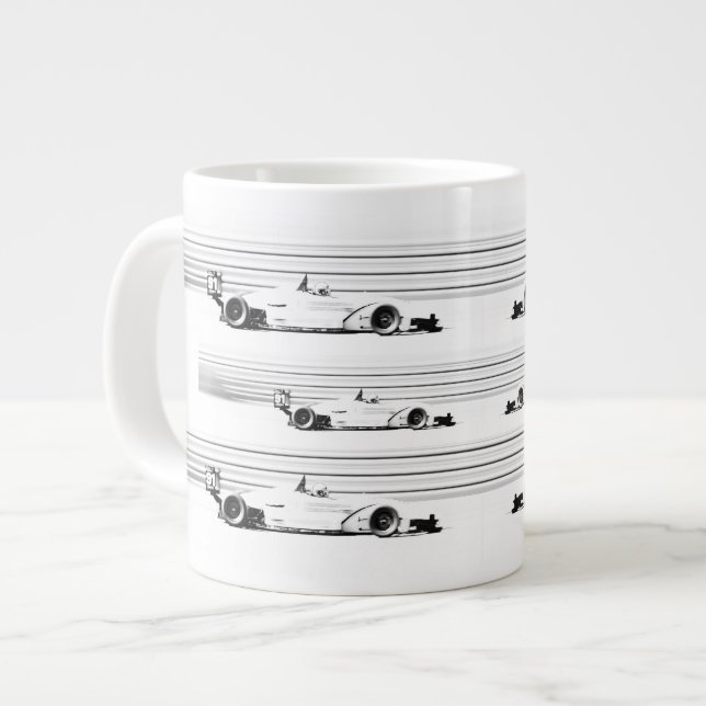 Caneca De Café Grande Ele está correndo. (Frente Esquerda)