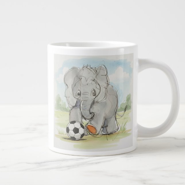Caneca De Café Grande Elefante (Direita)