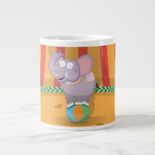 Caneca De Café Grande Elefante Circo
