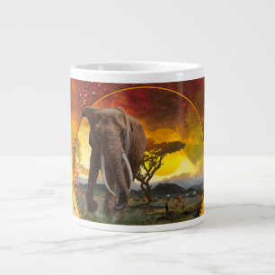 Caneca De Café Grande Elefante Guardian "The Bonds that Tie"