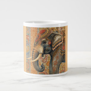 Caneca De Café Grande Elefante Vintage, Elefante Antigo, Arte de Elefant