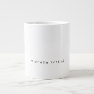 Caneca De Café Grande Elegante Simples Minimalista