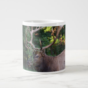 Caneca De Café Grande Elk Touro Majestoso Mostrando Para As Vacas