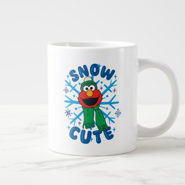 Caneca De Café Grande Elmo Neve Fofo (Direita)