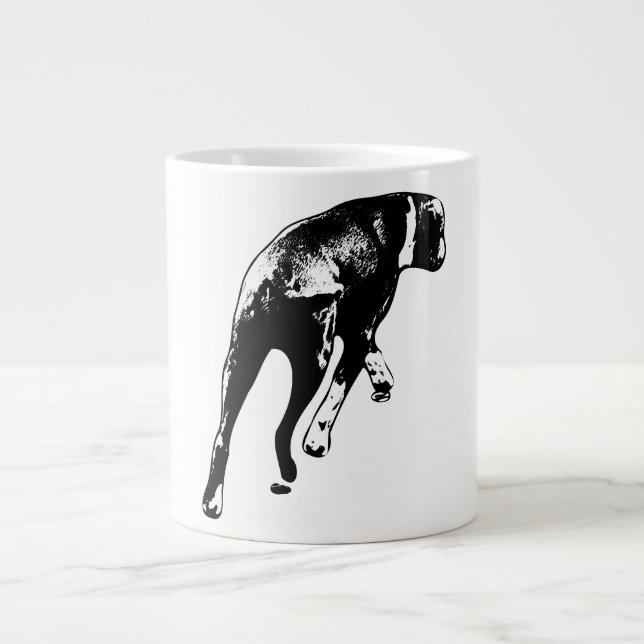 Caneca De Café Grande Em Movimento - Médio de Tinta - Roda (Frente)