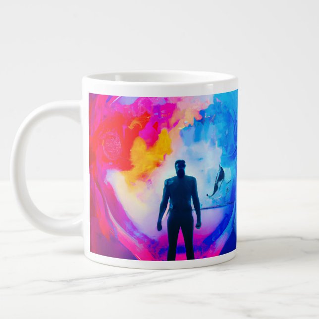 Caneca De Café Grande Em pé nas cores (Esquerda)