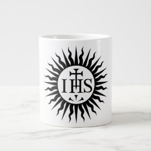Caneca De Café Grande Emblema da Sociedade de Jesus