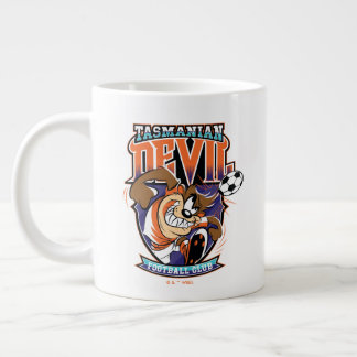 Caneca De Café Grande Emblema do Clube de Futebol Tasmanian Devil