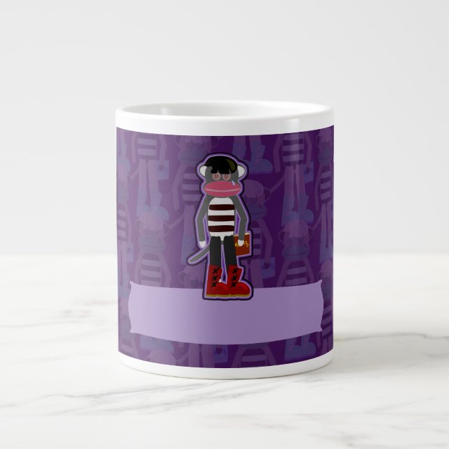 Caneca De Café Grande Emo Sockmonkey (Frente)