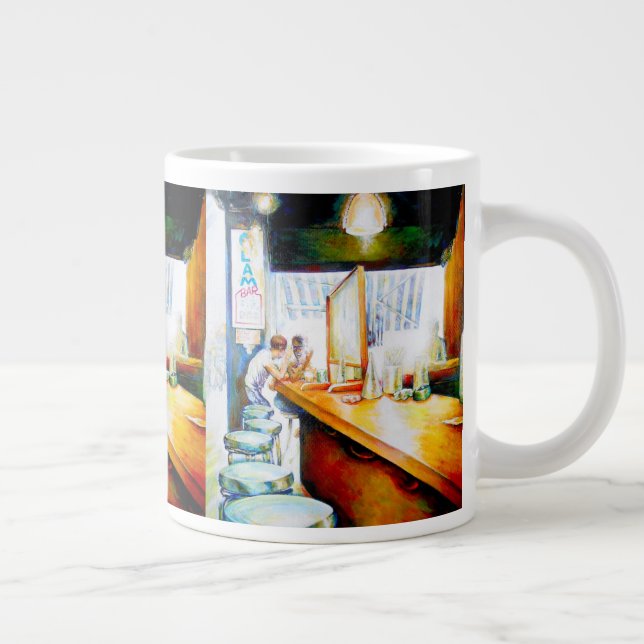 Caneca De Café Grande Emocional para motivar, lógica para justificar (Direita)