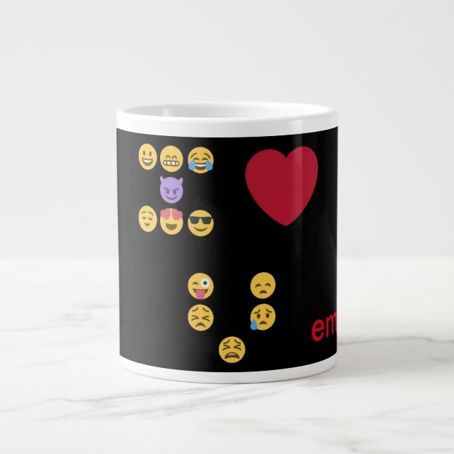 Caneca De Café Grande Emoji (Frente)