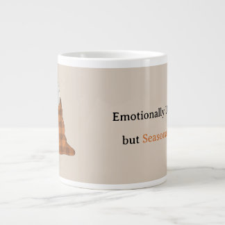Caneca De Café Grande Emotionally Unavailable but Seasonally Festive