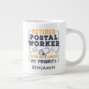 Caneca De Café Grande Empregador Postal - Retirada Avô Mailman