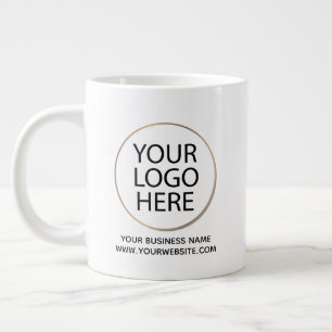 Caneca De Café Grande Empresa Personalizada Profissional Texto do Logo