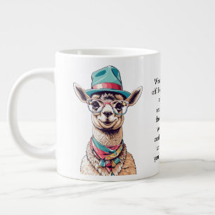 Caneca De Café Grande Encantado Conselho De Llama