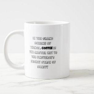 Caneca De Café Grande Encantador Humor de Filosofia do Café