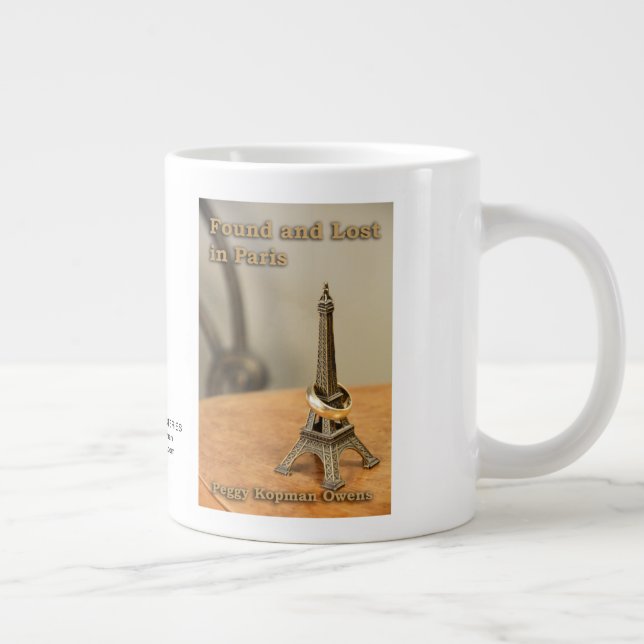 Caneca De Café Grande "Encontrado e Perdido em Paris", gigante Mug de ca (Direita)