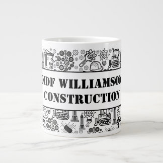 Caneca De Café Grande engenheiro Blueprint de arquitetura preto e branco