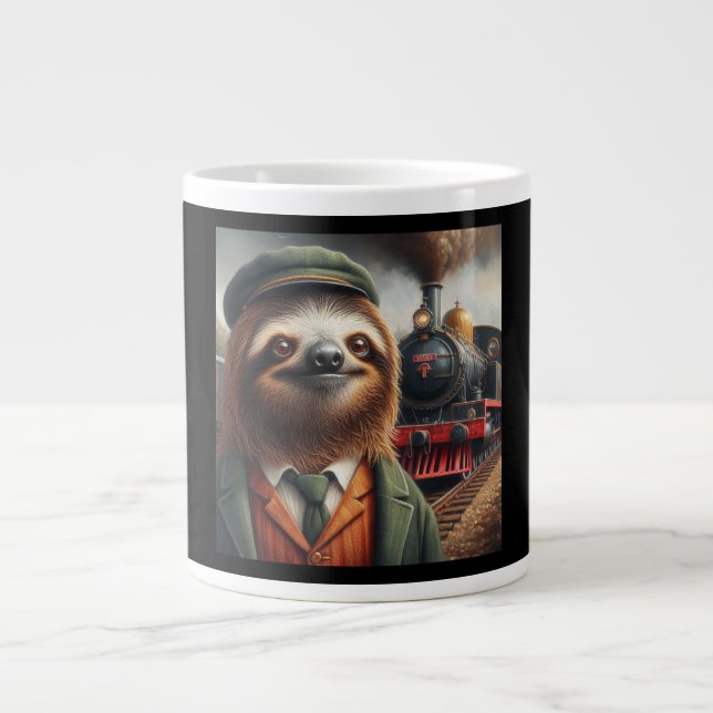 Caneca De Café Grande Engenheiro do comboio (Frente)