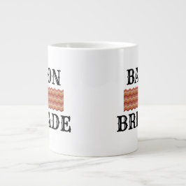 Caneca De Café Grande Engraçado Bacon Lover Brechfast