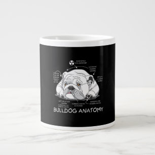 Caneca De Café Grande Engraçado Cachorro Inglês Anatomia Cão Biologia