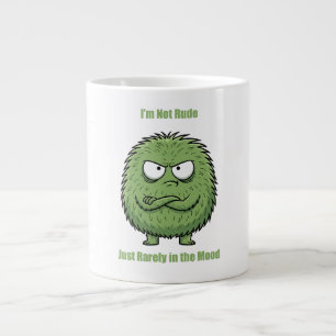 Caneca De Café Grande Engraçado ‘Não sou rude… só estou raramente no meu