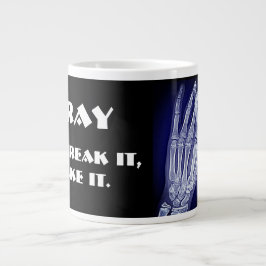 Caneca De Café Grande Engraçado raio-X. Você quebra, eu pego" e coloca o