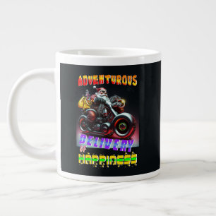 Caneca De Café Grande Entrega Aventurada Da Felicidade