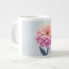 Caneca De Café Grande Ephemeral Petal Sketch