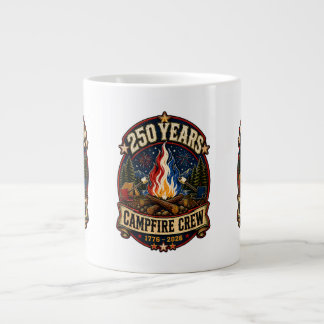 Caneca De Café Grande Equipe de Fogueira de 250 Anos 1776 2026 250º 4 de