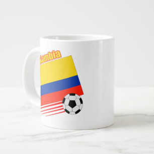 Caneca De Café Grande Equipe de futebol da Colômbia