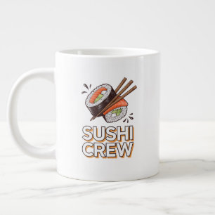 Caneca De Café Grande Equipe de Sushi
