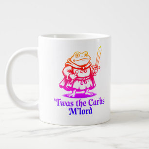 Caneca De Café Grande Era Os Carbs, Meu Senhor Meme Engraçado de Sapo M