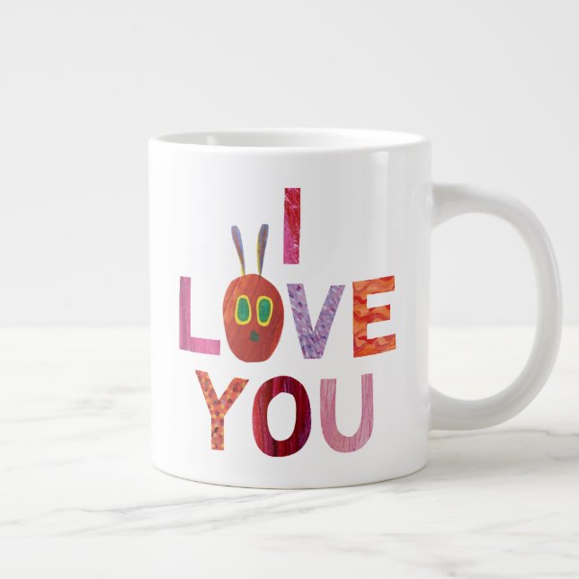 Caneca De Café Grande Eric Carle | Lagarta Eu Te Amo (Direita)