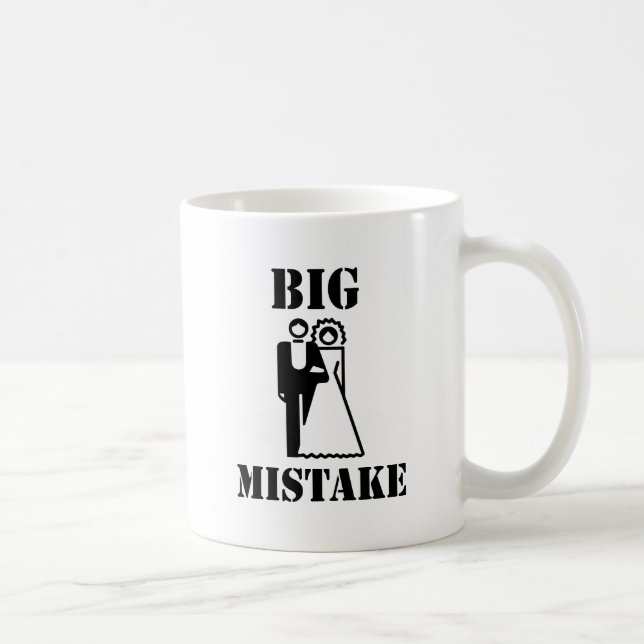 Caneca De Café Grande Erro (Direita)