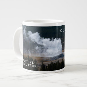 Caneca De Café Grande Erupção Yellowstone, um velho gênio de fé