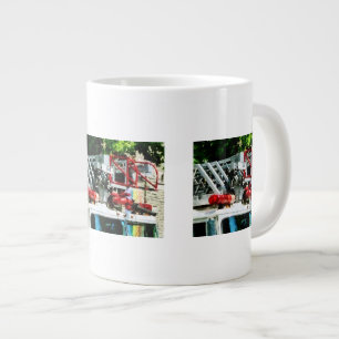 Caneca De Café Grande Escada de Caminhão de Fogo