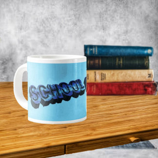 Caneca De Café Grande Escola Bluz-3DII
