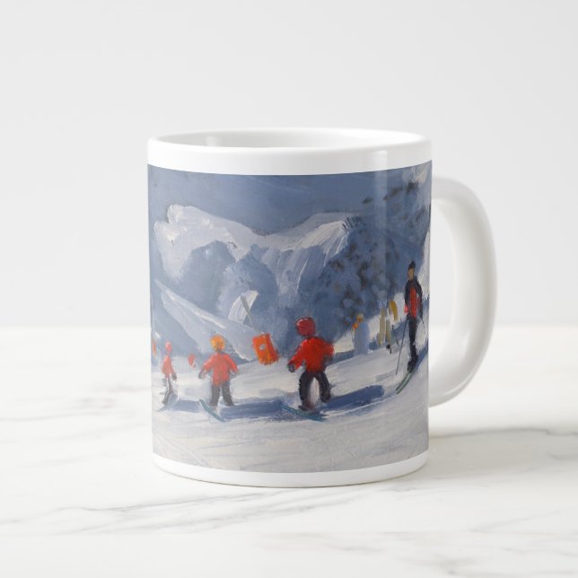 Caneca De Café Grande Escola Tignes 2009 do esqui (Frente Esquerda)